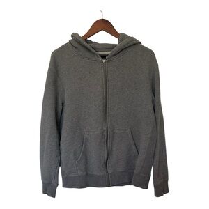 Spiritual Gangster Men’s Gray Full Zip Hoodie Large Pocket